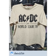 ️B00002/54 Chest 44 Length 26" AcDc Second-Hand T-Shirt Vintage Brand Cartoon Band