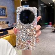 Bling Gold Butterfly Flower Phone Casing For VIVO iQOO 15 iQOO 11/12/13 Z9 Z10 Turbo Luxury Glitter 