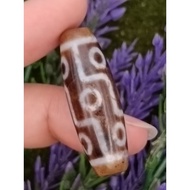 💥Ready Stock💥 37.4mm X 12.6mm 老矿 水草玛瑙 九眼天珠 至高无上尊贵之气宇 慈悲增长 权威显赫 Moss Agate 9 Eyed Dzi Nine Eyes Dzi M