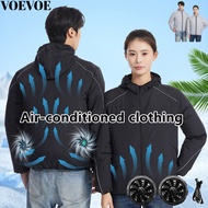 VOEVOE Fan Jacket for Men And Women Sunscreen Jacket
