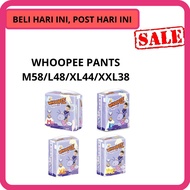 Whoopee Tapes Jumbo Pack-S78/M69/L60/XL54/XXL48-Lampin Bayi Pakai Buang Whoopee/Whoopee Diapers/Disp