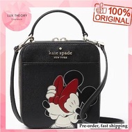 Pre-order: Kate Spade Disney X Kate Spade New York Minnie Mouse Daisy Vanity Crossbody Bag  In Black Multi K9530