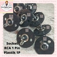 1 Pin Plastic RCA Socket 1Pin 1P
