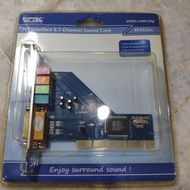 Pci interface 5.1 channel sound card