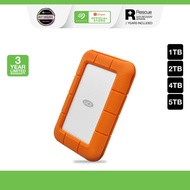 LaCie Rugged USB 3.1 Type-C Portable Hard Drive External Hard Disk HDD Drive (1TB / 2TB / 4TB / 5TB)