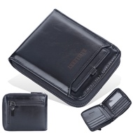 [COD]baellerry Wallet Men's Short pu Leather Wallet Men's Wallet Vertical Zipper R Youth Small Wallet