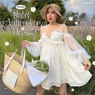 FLAT2112 FF0236 : BABY APHRODITE DRESS Legendary Natural Cotton Fabric Authentic Brand