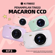 KiTBEEZ KF-3 Macaron CCD Camera 64MP Digital Camera 4K Video 18X Zoom with Built-in 4-Color Flash Fi