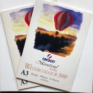 Canson bundle pack(20 sheets) A3 Montval 300gsm watercolor (2 x A3 Pads)