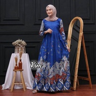 Gamis batik sekarjagat LD100 LD110 LD120 LD130 Baju wanita syari Busui jumbo