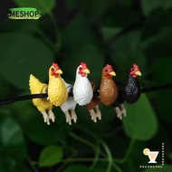 MESHOP Funny Chicken Earrings, Handmade Elegant Hand Painted Chicken Earrings, Cute Lightweight  Ani