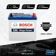 Bosch  NS60L NS60S Car Battery Bateri NS60L 65B24L 65B24L Bateri Kereta Bateri Kereta Wira Vios Alti