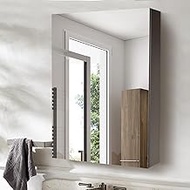 Seenvlog Modern Medicine Cabinet for Bathroom Black Mirror Cabinet