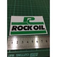 Rock oil logo sticker