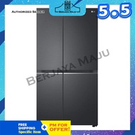 LG Nett 655L Side By Side Inverter Refrigerator GC-B257SQVL (Matte Black)