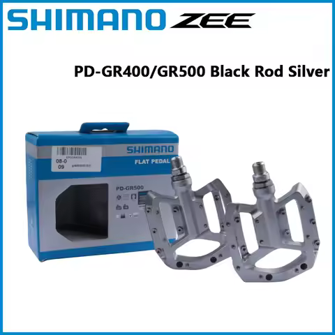 SHIMANO PD GR400 GR500 Flat Peda Black Rod Silver One Pair Bike Pedal Foad Original Deore 12s Series