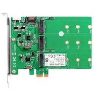 麥沃（MAIWO)KT024 SATA轉NGFF×2 PCIE TO M.2(NGFF) SSD轉接卡