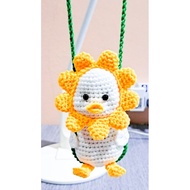 HANDMADE CROCHETQ | SWINGING DUCK CAR ACCESSORIES | HANGING CAR ACCESSORIES | PENGGANTUNG ITIK HIASA