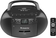 全城熱賣 - 便攜式 CD 和卡式錄音帶播放器 Boombox 組合、帶遙控器的卡式錄音帶錄音機、AM FM 收音機、帶耳機插孔的 USB 播放器、藍牙揚聲器、電池供電或交流電源，適合家用