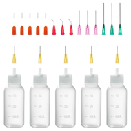 Precision Tip Applicator BottleBlunt Tip Needle and Cap 18G 20G 25G Needle Tip Squeeze Bottle Oil Dr