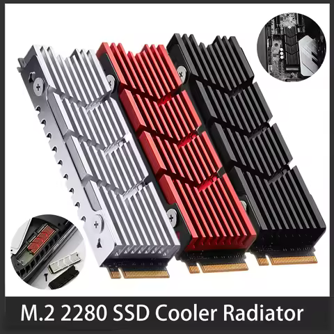 M.2 SSD Heatsink, 2280 NVME NGFF SSD Cooling Aluminum Cooler Radiator With Thermal Pad For NVMe Driv