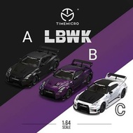 Time Mirco TM 1:64合金模型！R35 GTR LB改装版。