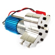 Full Metal Transfer Case with Motor for WPL JJRC 4WD 6WD RC Truck Car Model