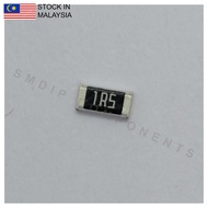 10PCS Taiwan-Grade 1.5R ±5%, 0805 SMD Resistor (1R5)