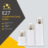 BOLONI12 Lamp Holder Base, 65mm/95mm/120mm White E27 To E27 Extender, Bayonet Plastic Extend Extensi