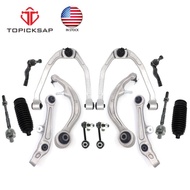 TOPICKSAP 14pcs Suspension Kit Front Upper Lower Control Arms Tie Rods Sway Bar End Link for Infinit