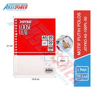 Kertas Binder Loose Leaf A5-100PL-50 Joyko Putih Polos [50 Lembar] / Isi Binder A5 1 Pak / Kertas Bu
