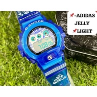 (Custom Item) Gshock Dw6900 Adidas blue Jam tangan lelaki , murah