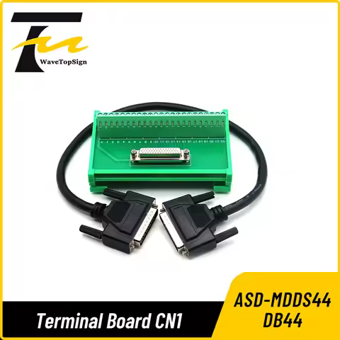 WaveTopSign Guide rail terminal board ASD-B2-CN1 DB44Pin ASD-MDDS44 44 pin Relay Terminal Station DB