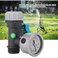 1MPa(140psi/10bar) 3/4'' Water Pressure Gauge Ball Valve Flow Control Garden Tool Easy Connection to