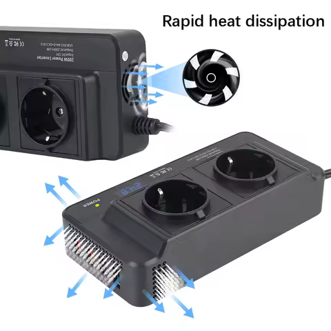Auto Mounted Inverter DC To AC 400W Peak Power Car 200W Inverter AC EU Socket Accessories Cigarette 