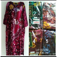 Daster JUMBO kencana ungu lengan panjang Label Hitam - LD 136CM - BUSUI - - BISA COD