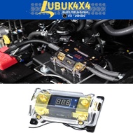 Digital LED Display ANL Fuse Box Holder 0, 2, 4, Gauge 100A Gold