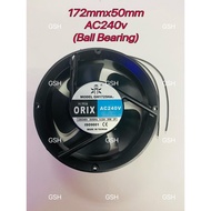 SUPER ORIX 6.5" AC230V AXIAL FAN (ROUND) GH1725HA  -BALL BEARING (172X50MM)