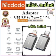Mcdodo OTG-860/873 Type C / iPhone to USB 3.0 Camera Adapter OTG Cable Compatibles for iPad iPhone i