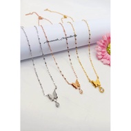 ONE GEM DROP TITANIUM NECKLACE, ANTI-RUST & ANTI-FADE