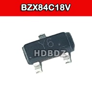 50~100PCS BZX84C18V SOT-23 Y6 18V Voltage Regulator Diode IC SMD