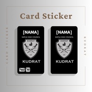 Lesen Kudrat / Kapla High Council License Card Sticker - TNG CARD / ATM DEBIT CREDIT CARD / ACCESS C