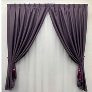 #B15 Ready Made Curtain 99%Blackout Siap Jahit Langsir Langsir RAYA Kain Tebal 100%Polyester Blackout