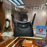 ✨持有正品正貨標籤公司✨Hermes Lindy26 黑色金扣