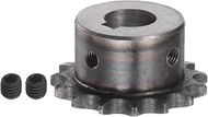 HARFINGTON 06B Roller Chain Sprocket 15T Pitch 3/8" 16mm Bore A3 Carbon Steel Motor Drive Gear