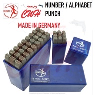 HUNTER GERMANY ALPHABET 0-9 NUMBER STAMP A-Z PUNCHES PUNCH NOMBOR PUNCH PLATE BOARD CHOP LETTER PUNC