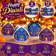 LYFS Deepavali Hexagonal Gift Box Diwali Candy Cookies Box Kotak Hadiah Festival Party Gift Wrapping