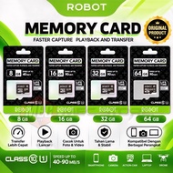 HP ROBOT Micro SD 8GB 16GB 32GB 64GB Class 10 Speed Up To 90Mb Memory Card/s For CCTV Camerahp Offic