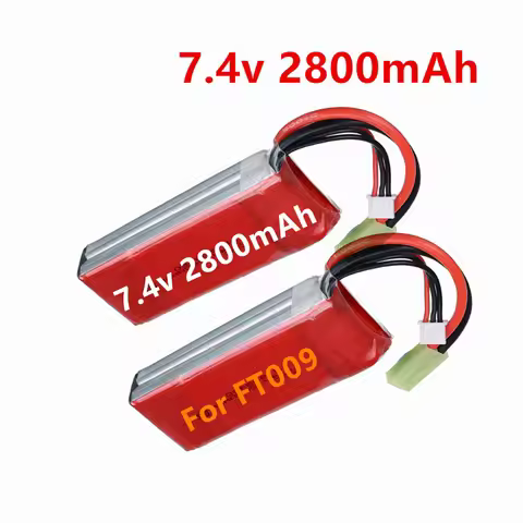 For FT009 Boat 2s 7.4V 2800mAh Upgraded Lipo Battery for Feilun FT009 Remote Control toys Boat Spare