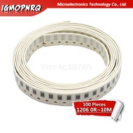 100Pcs 1206 SMD resistor 110R - 10K 1/4W 110R 150R 200R ohm 1K 2.2K 3.3K 4.7K 10K Patch